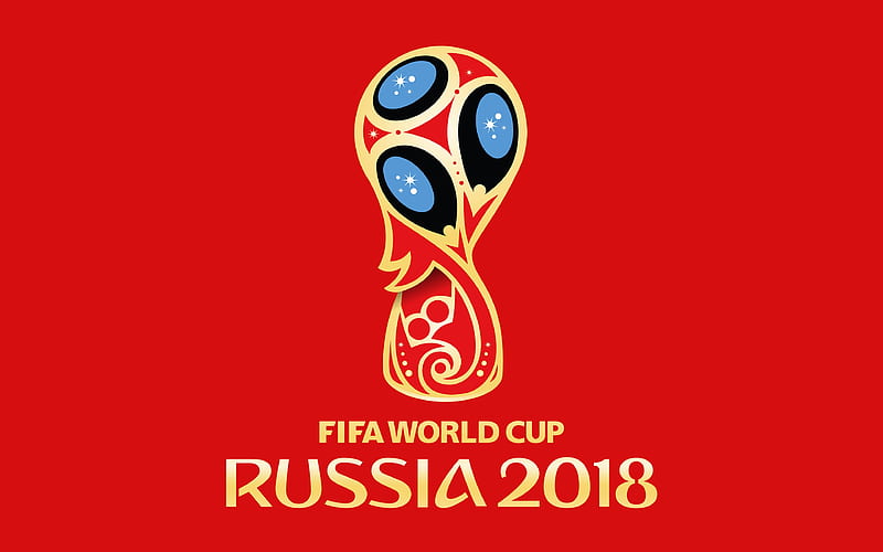 FIFA World Cup 2018 Russia 2018, minimal, FIFA World Cup Russia 2018, soccer, FIFA, football, logo, Soccer World Cup 2018, creative, HD wallpaper