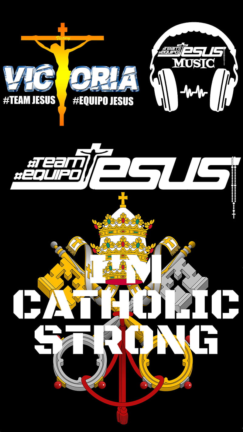 TEAMJESUS, amdg, catholic, equipojesus, hiphop, jesus, music, HD phone wallpaper