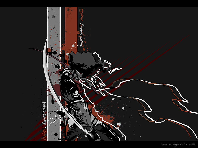 Anime Afro Samurai' Poster by Syafia Studio | Displate