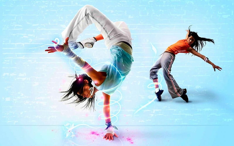 Dance, colours, girl, manipulation, HD wallpaper | Peakpx