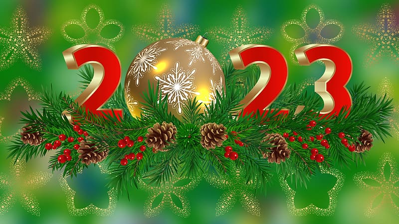 Happy New Year, Celebration, New year, 2023, Holiday, HD wallpaper