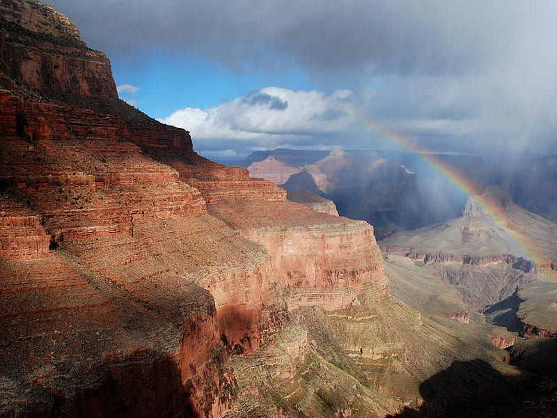 Rainbow Canyon, bonito, rainbow, arizona, grand canyon, HD wallpaper