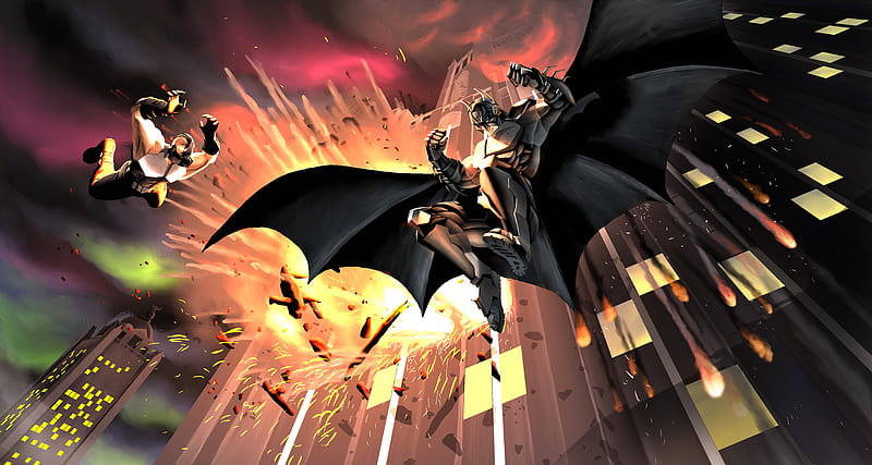 Batman X Bane , batman, bane, superheroes, artist, artwork, digital-art, HD wallpaper