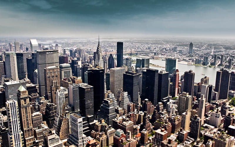 aerial view of new york-the city landscape graphy, HD wallpaper