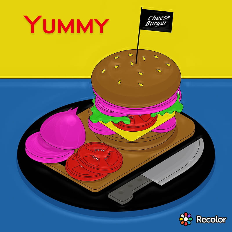 Cheeseburger, food, yummy, HD phone wallpaper