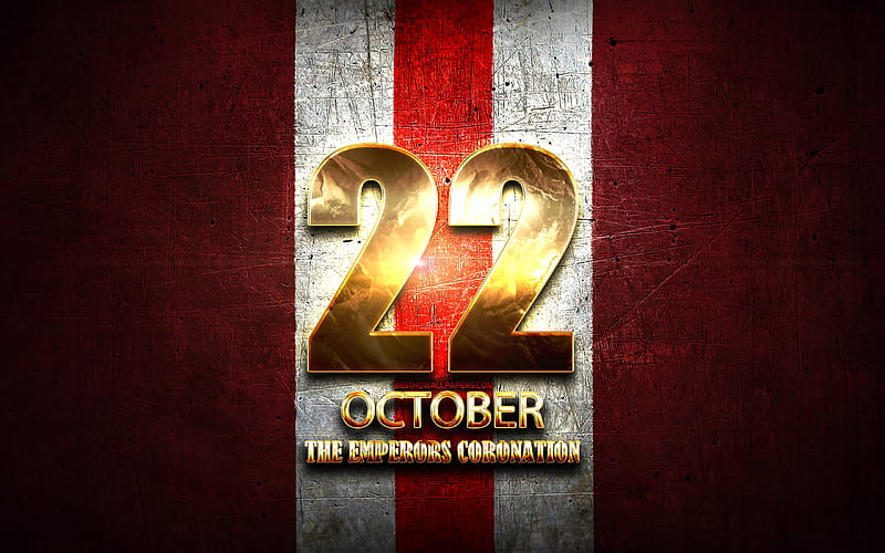 The Emperors Coronation, October 22, golden signs, japanese national holidays, Japan Public Holidays, japan, Asia, HD wallpaper