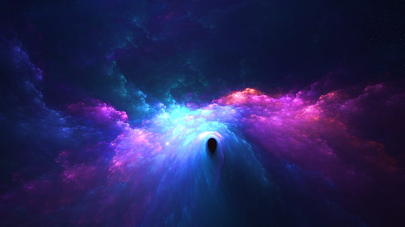 Purple Space Passage, space, digital-universe, artist, artwork, digital-art, HD wallpaper