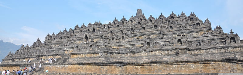 Borobudur Temple, Magelang Center Of Java Indonesia Ultra Background for : & UltraWide & Laptop : Multi Display, Dual Monitor, HD wallpaper