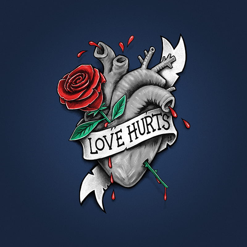Love Hurts, Love, Saint Valentin, Valentine, Valentine's day, amour, blood,  brake, HD phone wallpaper | Peakpx