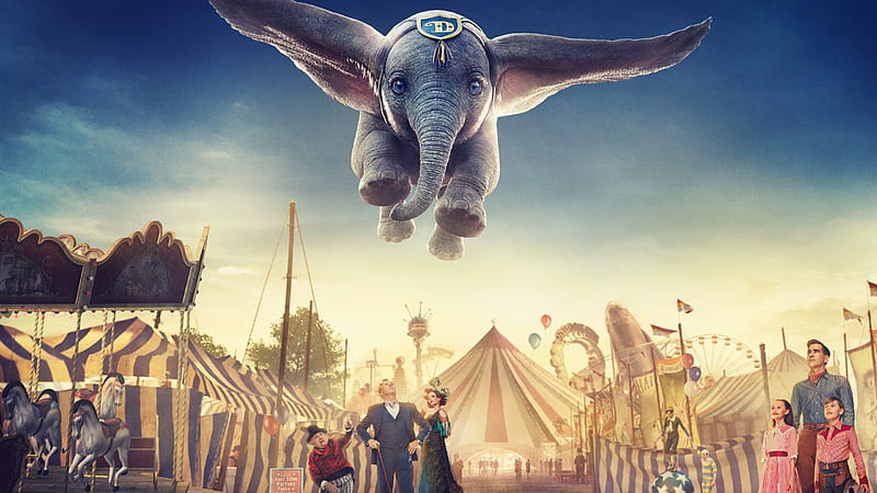 Dumbo 2019, movie, disney, dumbo, circus, poster, elephant, HD wallpaper |  Peakpx