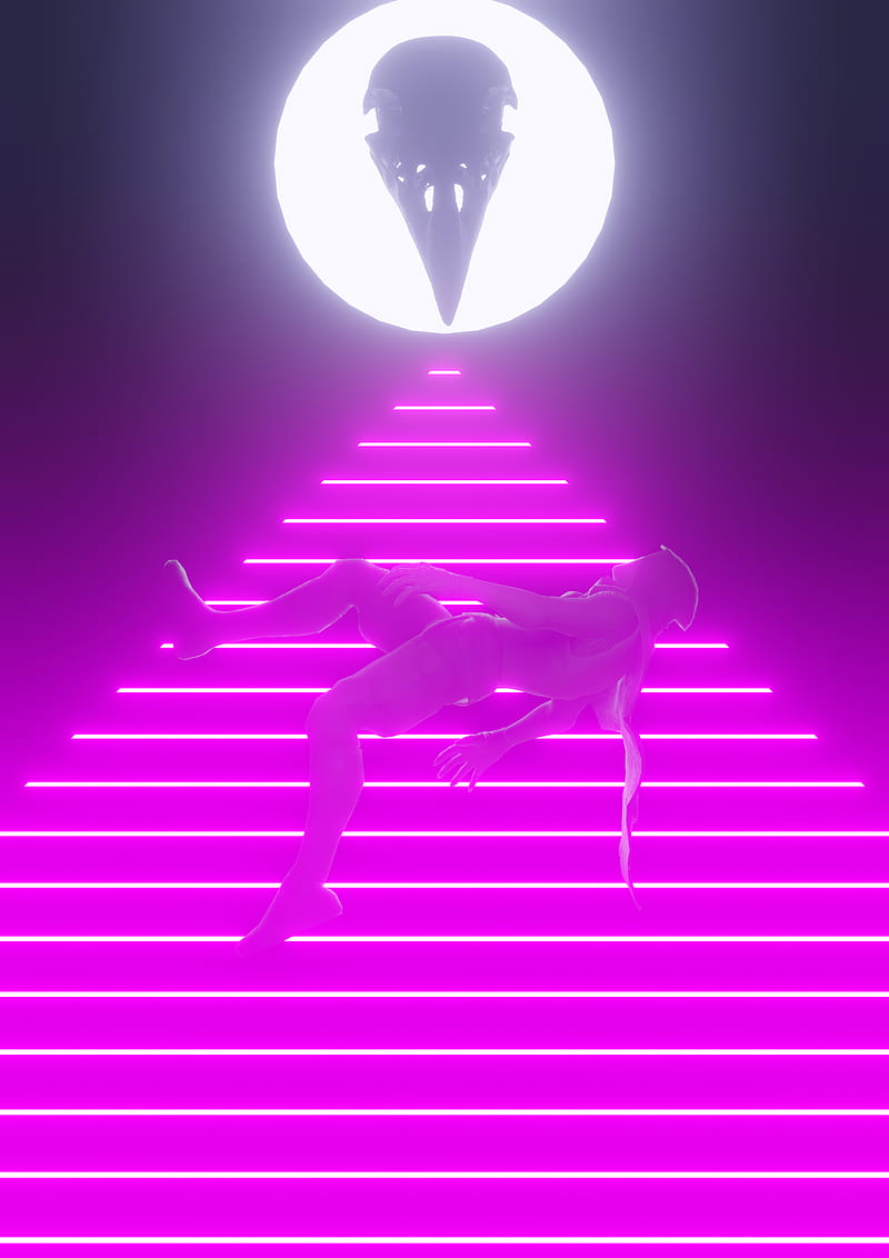 Phone Of MoonKnight. Neon Pyramid But It Looks Cool : R MoonKnight, Purple Knight, HD phone wallpaper