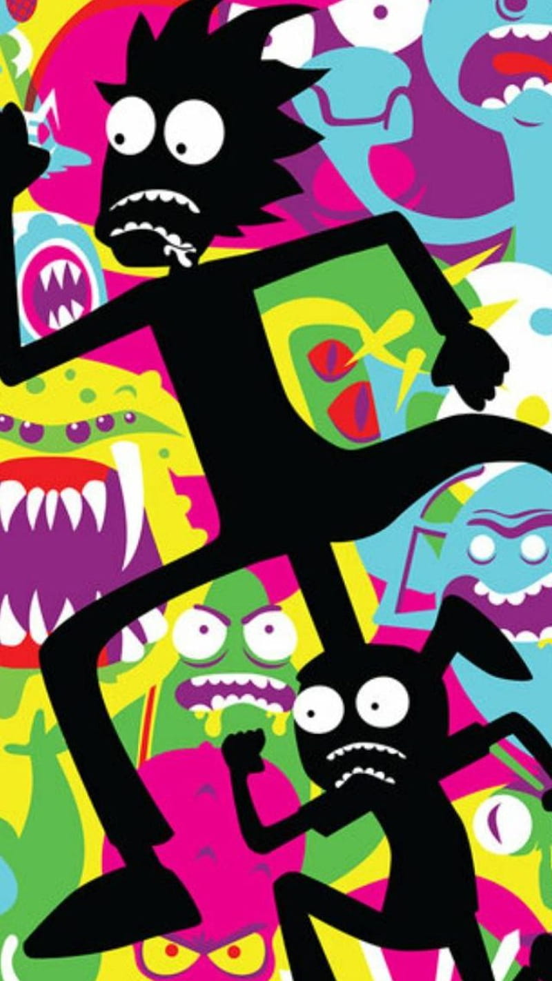 Rick and Morty, silhouette, fecklessabandon, feckless, cartoon, HD phone wallpaper