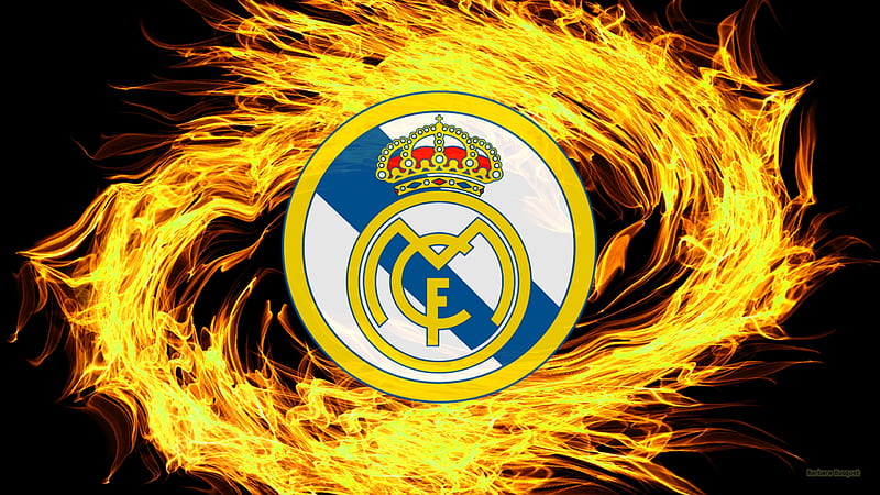 Real Madrid C.F., RMA, RealMadrid, Real Madrid CF, Real Madrid, Football, Logo, Soccer, Emblem, Hala Madrid, Madridista, HD wallpaper