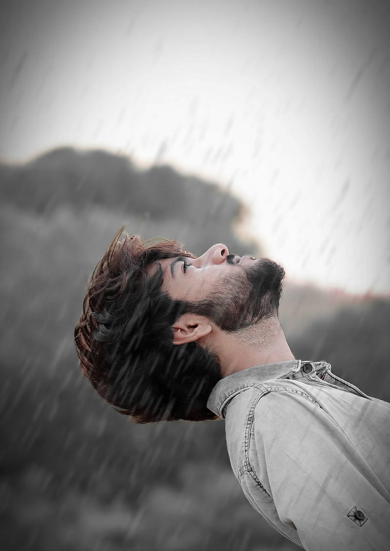 Rainy boy, canon, cut3, handsome, men, nature, rain, thegauravahir, HD phone wallpaper