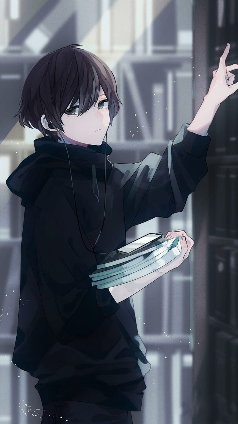 Anime Guy Black Hair Anime Boy Stock Illustration 1755387065  Shutterstock