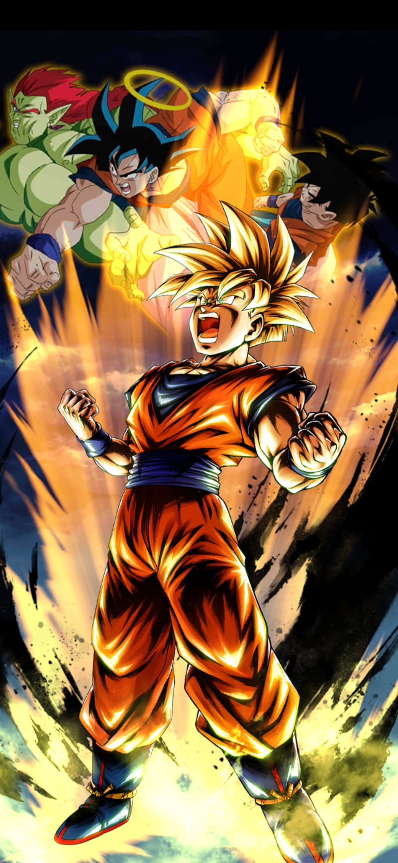 Super Saiyan 2 Goku, anime, dragonball z, super saiyan 2, HD phone