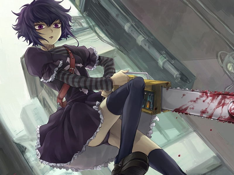 Charaters: Mercenaries: Galbadania Foreign Legion HD-wallpaper-bloody-chainsaw-girl-saw-girl-anime-blood