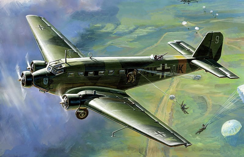 Military Transport Aircraft, Junkers Ju 52, HD wallpaper