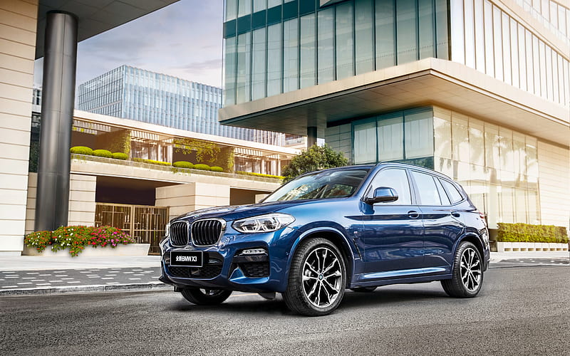 BMW X3M, 2018, G08, blue crossover, German cars, new blue X3, BMW, HD wallpaper