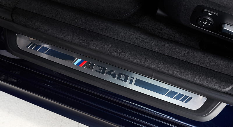 2020 BMW M340i Sedan (Color: Tanzanite Blue Metallic) - Door Sill , car, HD wallpaper