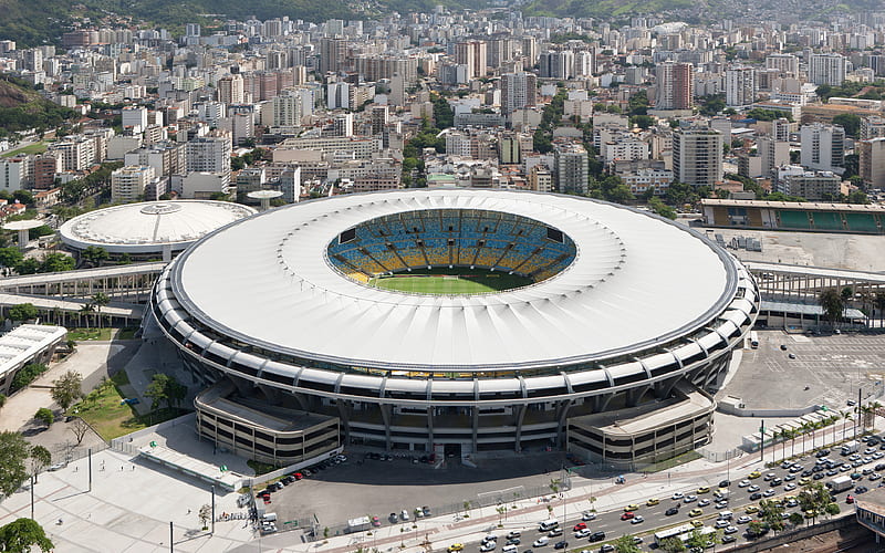 The Maracana, sports arena, football stadium, Rio de Janeiro, Brazil, Maracana Stadium, HD wallpaper