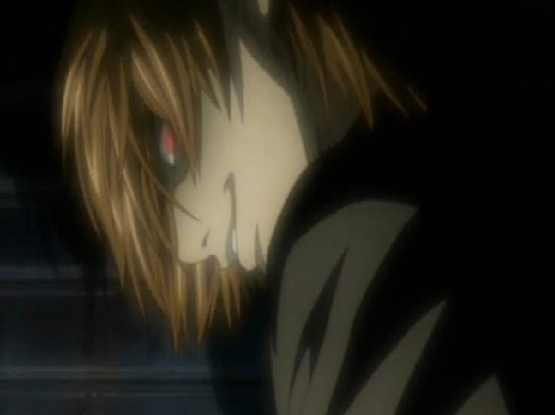 Light Yagami, bad guy, death, brown, Anime, evil, hair, death note, note, L, light, amine, male, yagami, brown hair, bad, male anime, HD wallpaper