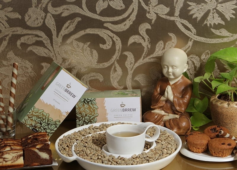Green Coffee Greenbrrew Beans Extract, tea, coffee, beans, green coffee, HD wallpaper