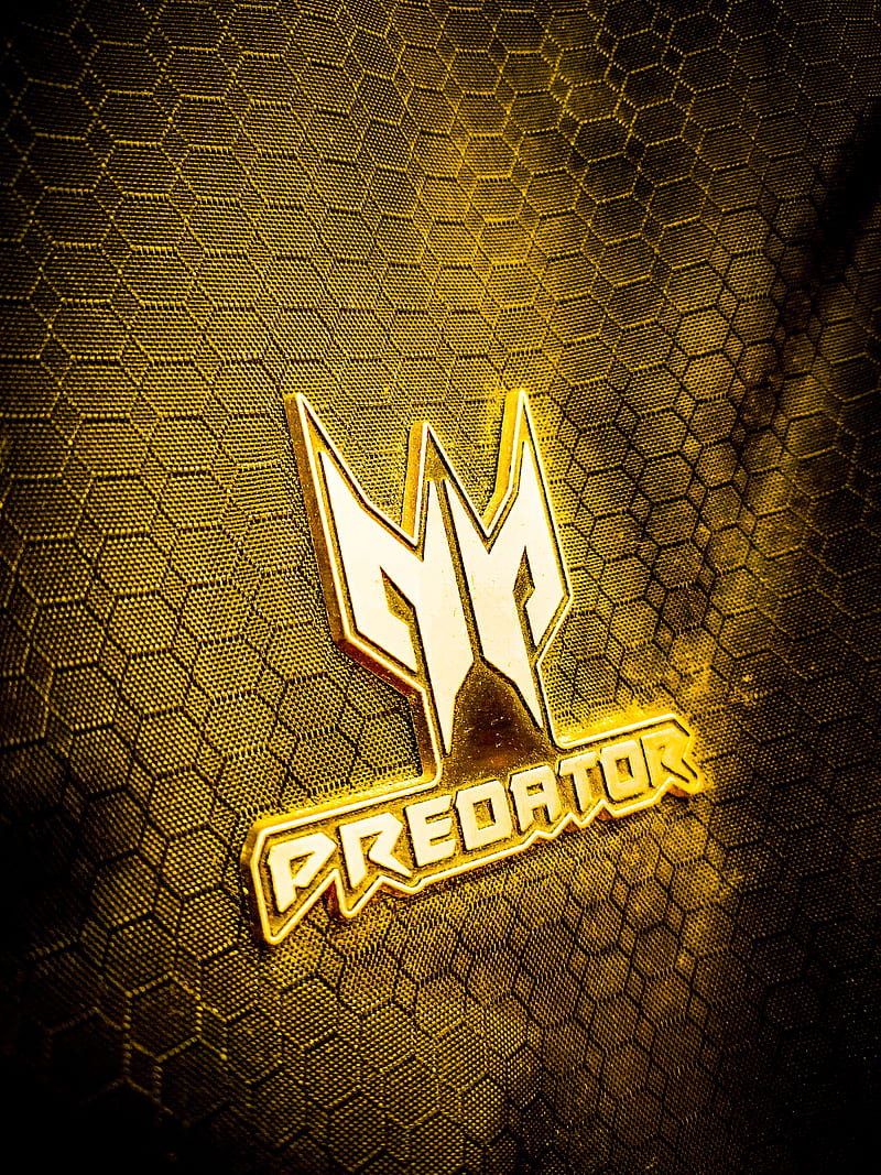 Gold Predator, acer, gaming, HD phone wallpaper