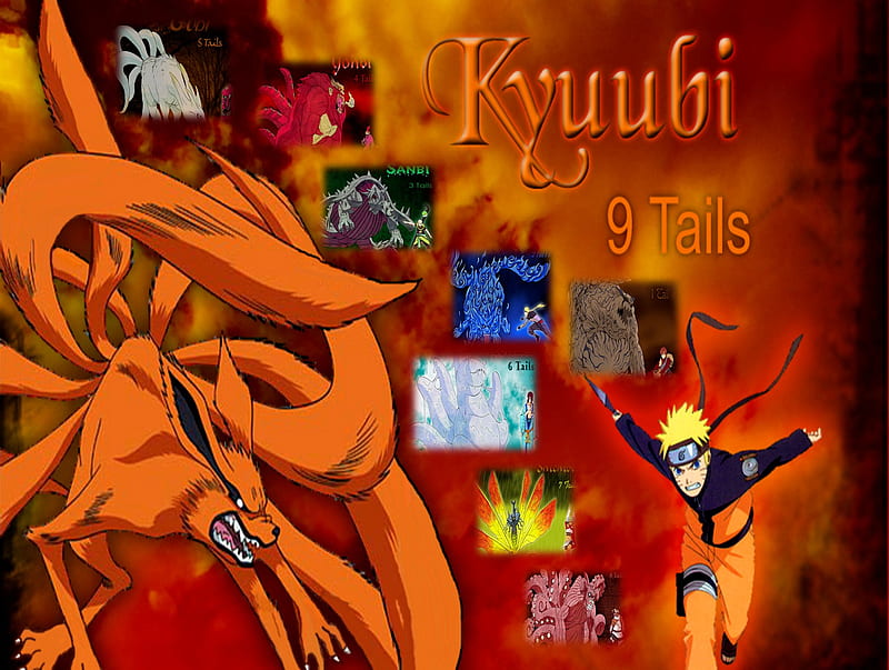 Naruto and the Kyuubi, mix, fire, crazy, wild, HD wallpaper | Peakpx