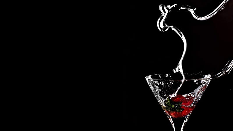 Martini Speacil, fruit, splash, clear, refresh, drink, HD wallpaper