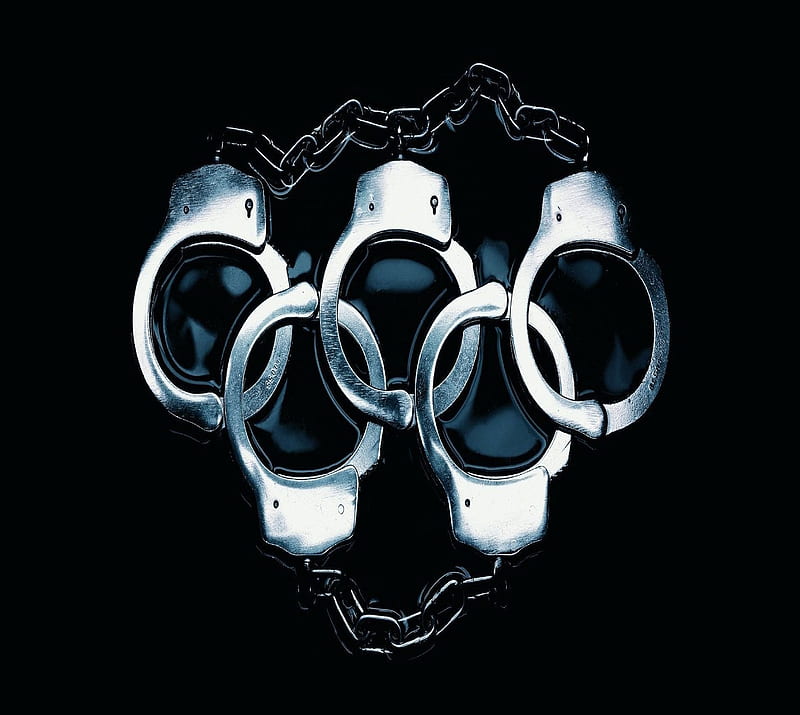 Olympic rings, olympic rings handcuffs, HD wallpaper