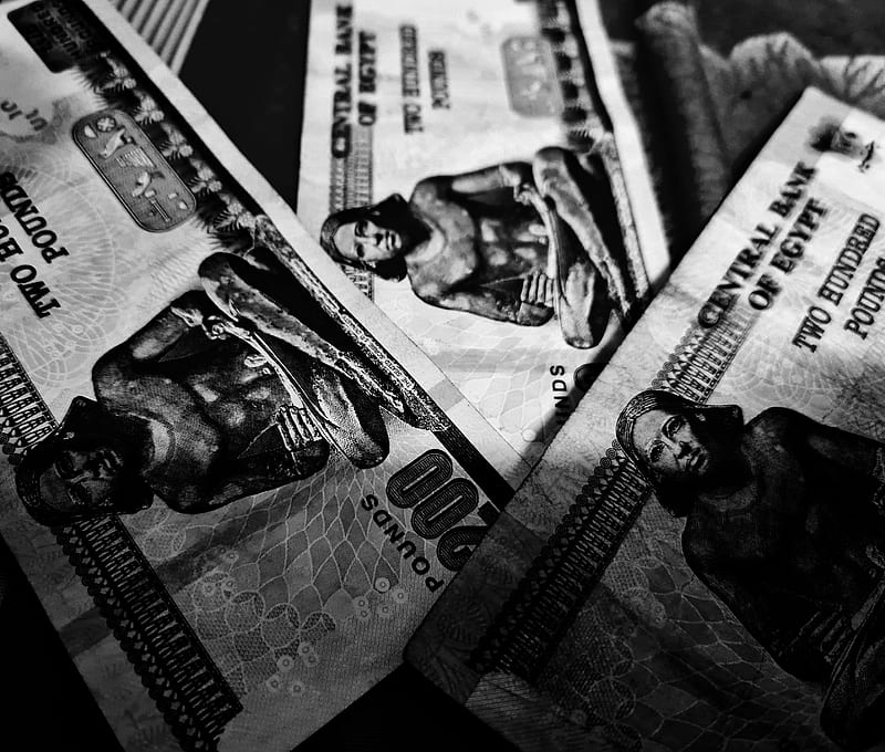 Egyptian pound, black, egypt, money, mony, HD wallpaper