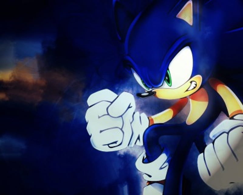 Sonic!, game, sonic, hedgehog, blue, HD wallpaper