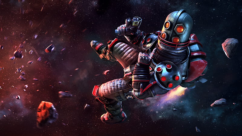 Steelhead Posing In Space Junkies Game, HD wallpaper