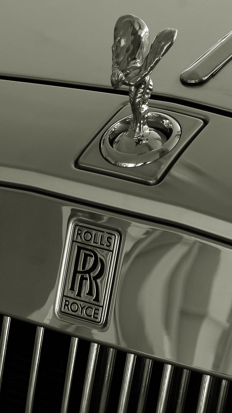Rolls Royce Emblem , rolls royce, rolls royce logo, car, luxary car, luxary, HD phone wallpaper