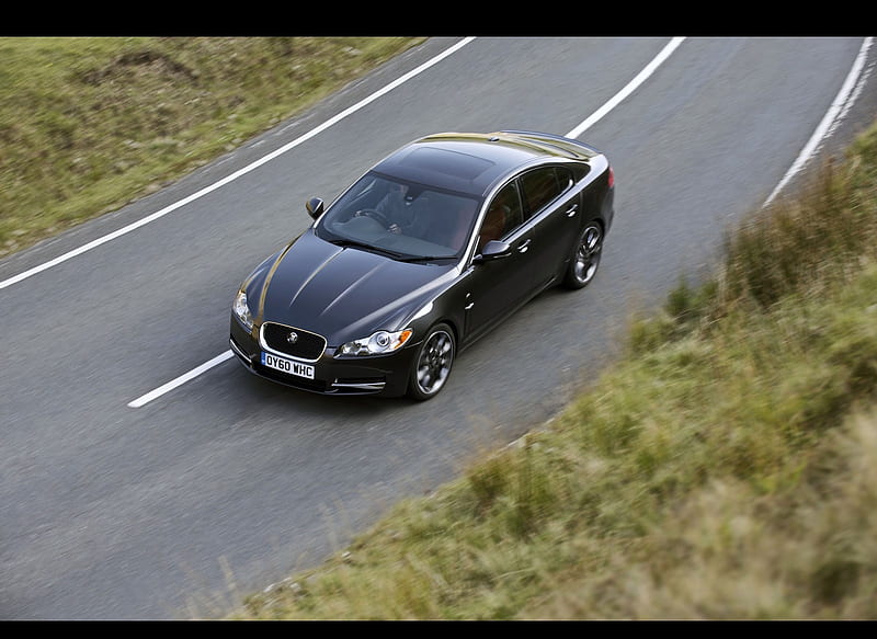 Jaguar XF Black Pack (2011) - Top, car, HD wallpaper