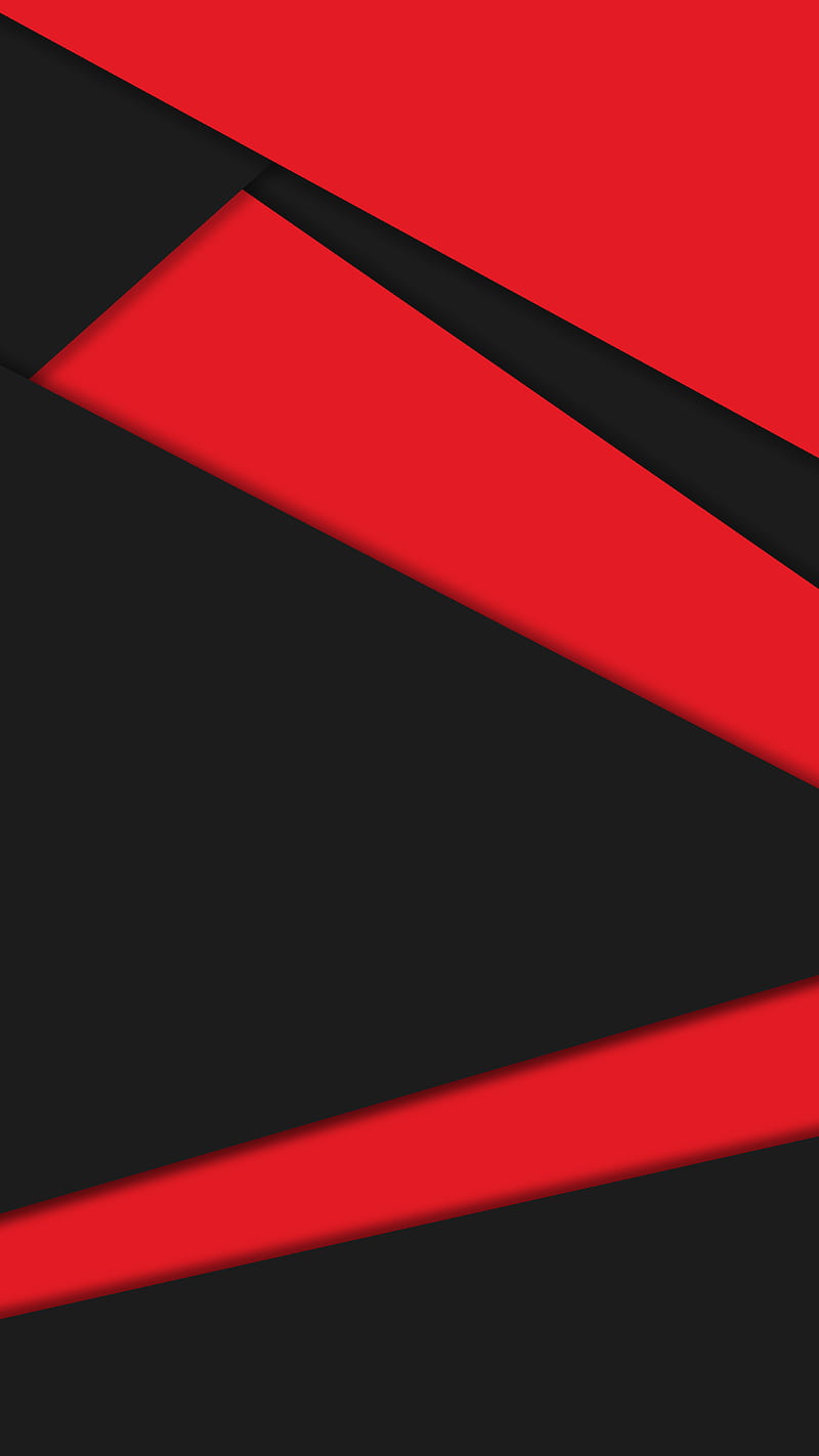 Material Design, 929, amoled, android, black, clean, dark, google minimal, red, HD phone wallpaper