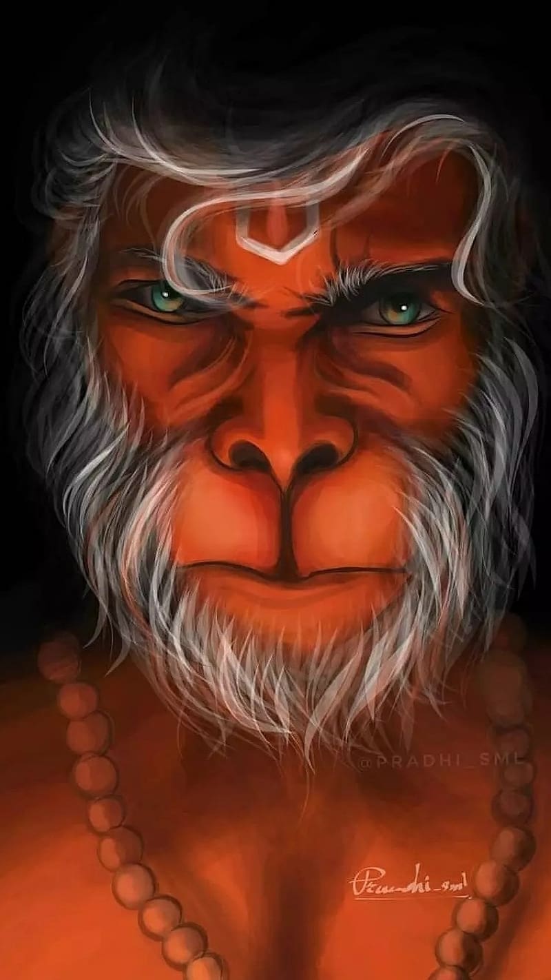 Baba Hanuman Ji, bajrang bali, lord, god, HD phone wallpaper