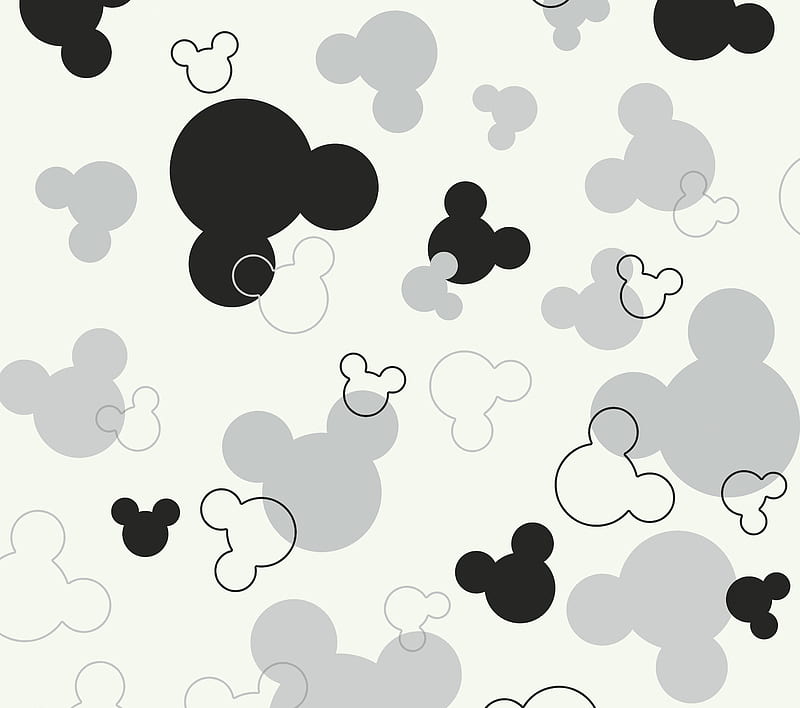 Mickey Mouse, black, classic, cute, disney, white, HD wallpaper