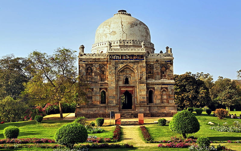 India-Lodi Garden gorgeous cemetery, HD wallpaper