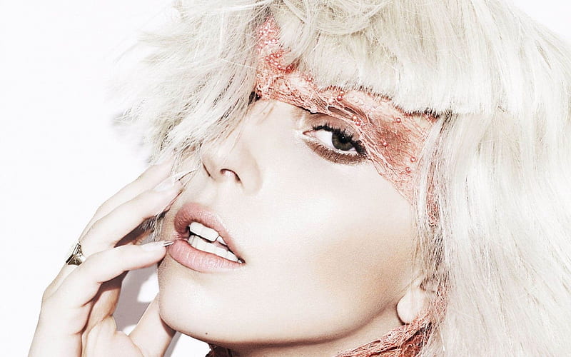 Lady Gaga, make-up, american singer, shoot, face, portrait, Stefani Joanne Angelina Germanotta, HD wallpaper