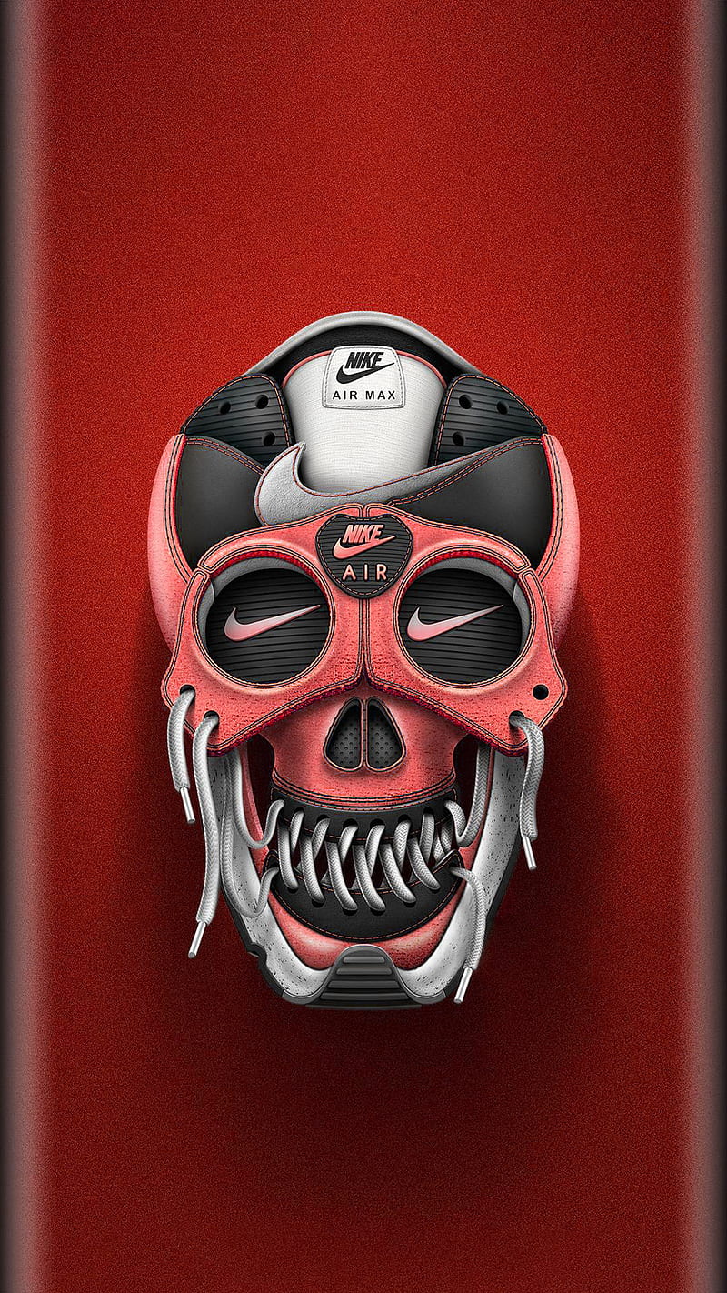 Nike Skull, 929, air, cool, edge, field hockey, lacross, HD phone wallpaper