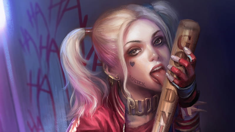 Harley Quinn Queen, harley-quinn, superheroes, artwork, artist, artstation, HD wallpaper