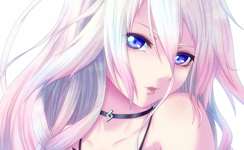 Anime Girl, whitsle, white hair, shoulders, blue eyes, ia, HD wallpaper |  Peakpx