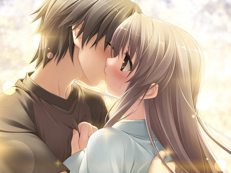 Anime couple kiss HD wallpapers | Pxfuel-hanic.com.vn