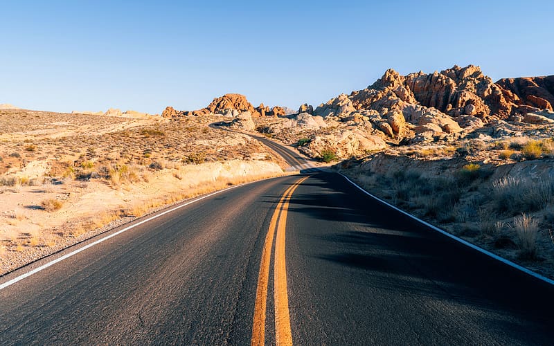 Valley of Fire State Park Road Overton United States, HD wallpaper