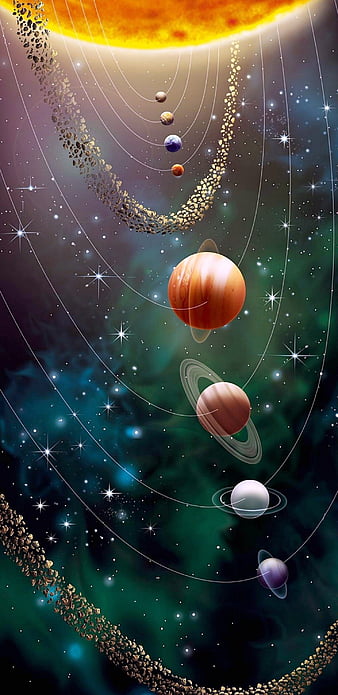 solar system background