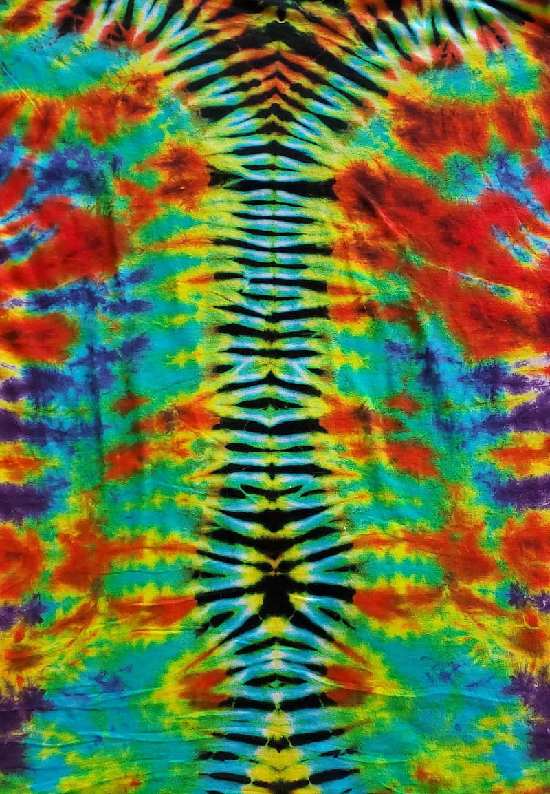 Rainbow spine dye, desenho, tie dye, HD phone wallpaper