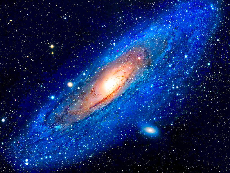 Andromeda Galaxy, cosmos, space, universe, HD wallpaper