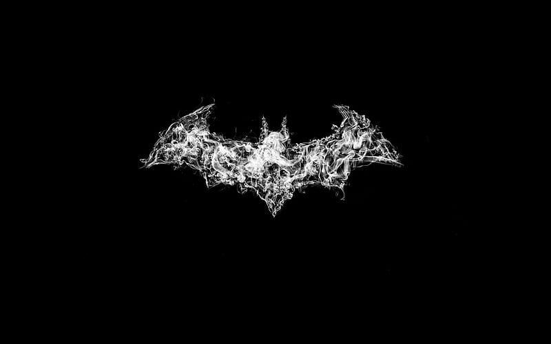 Batman logo minimal, superheroes, Bat-man, black background, Batman, HD  wallpaper | Peakpx